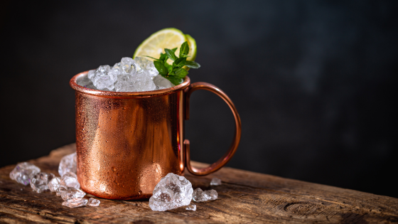 Mexican Mule | 9<br />
corazon reposado, lime, ginger beer